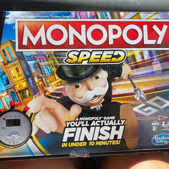 MONOPLY SPEED GAME-USED 1X! FINISH IN 10 MINUTES! - Picture 1 of 2